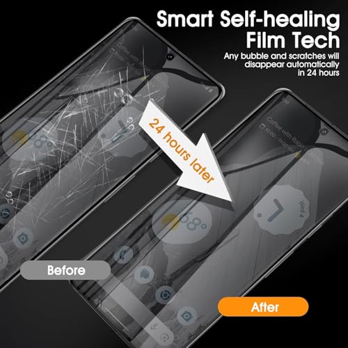 3 Pack Privacy Screen Protector for Google Pixel 8 Pro 6.7", Ultra-Thin Anti-Spy Soft TPU Hydrogel Protective Film for Google Pixel 8 Pro - Self-Healing, Touch Sensitive, Case Friendly - size: Google Pixel 8 Pro