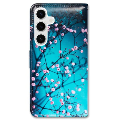 Bcov Case for Galaxy S26,Plum Blossom Flower Leather Flip Phone Case Wallet Cover with Card Slot Holder Kickstand Case for Samsung Galaxy S26 - color: Plum Blossom Style