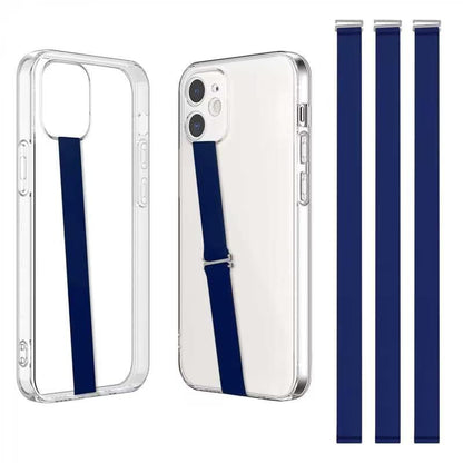 TEAMOLA Silicone Phone Grip Strap, Anti-Slip Phone Hand Holder Navy 230 - color: 230, 3 Navy