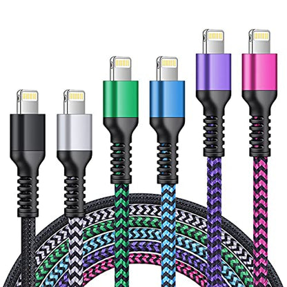 iPhone Charger [6ft 6Pack] Apple Certified Lightning Cable Fast Charging - color: 6Pack Lightning Cable