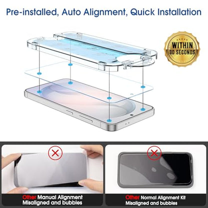 amFilm OneTouch for Samsung Galaxy S26+ Plus Screen Protector TemperedGlass - size: S26P-6.7"