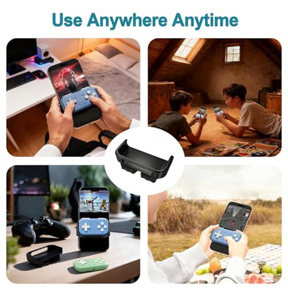 Mobile Clip for Controller, Foldable & Extendable Phone Holder Mount, Adjustable Gaming Clip Bracket for Smartphone, Portable & Secure Design for Comfortable Mobile Gaming (for Micro)