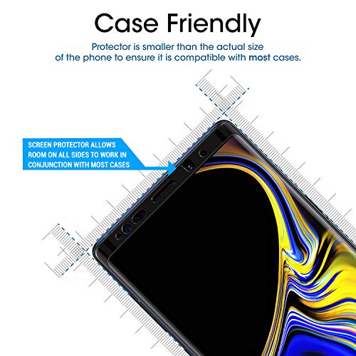 amFilm Screen Protector for Samsung Galaxy Note 9 Tempered Glass 3 Pack