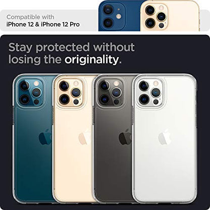 Spigen for iPhone 12/12 Pro Case, Ultra Hybrid [No Magnet Ring][Anti-Yellowing] - Crystal Clear - color: Crystal Clear, size: iPhone 12 / 12 Pro