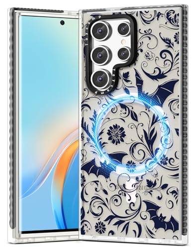 Toycamp for Samsung Galaxy S23 Ultra case - Compatible with MagSafe Women Girls Cute Phone Cover Magnetic with Shockproof Protective Girly Pretty Kawaii Designer for Samsung S23 Ultra Cases, Bat - color: Bat, size: for Samsung Galaxy S23 Ultra