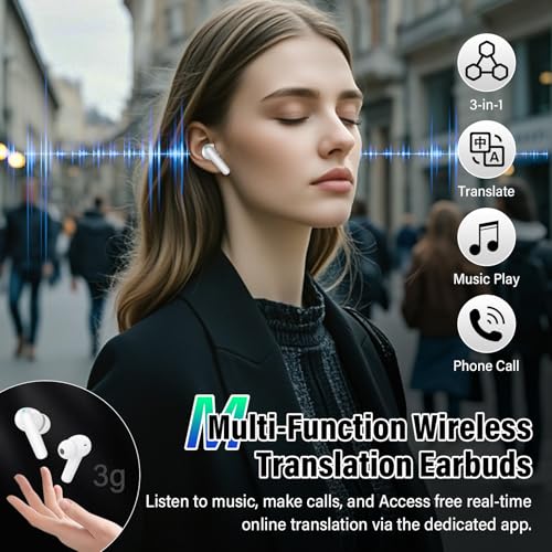 Wireless Earbuds, Bluetooth 5.4 Headphones 48H Playtime Ear Buds, Bluetooth Earbuds Stereo with LED Display, Clear Call, IPX7 Waterproof in Ear Earphones with ENC Mic for Phones/Sports/Laptop, White - color: White