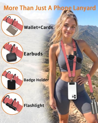 Phone Lanyard Crossbody Wrist Neck Strap Adjustable Women Solid - color: 1 Solid Pk