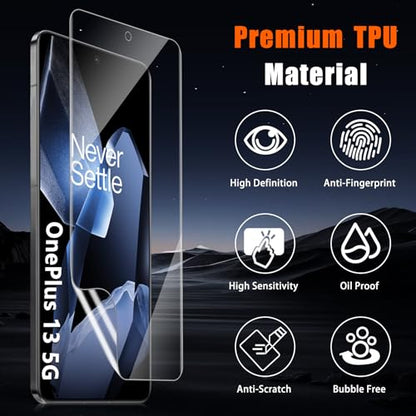 For OnePlus 13 5G Screen Protector Soft TPU (2 Pack) - size: One Plus 13 5G