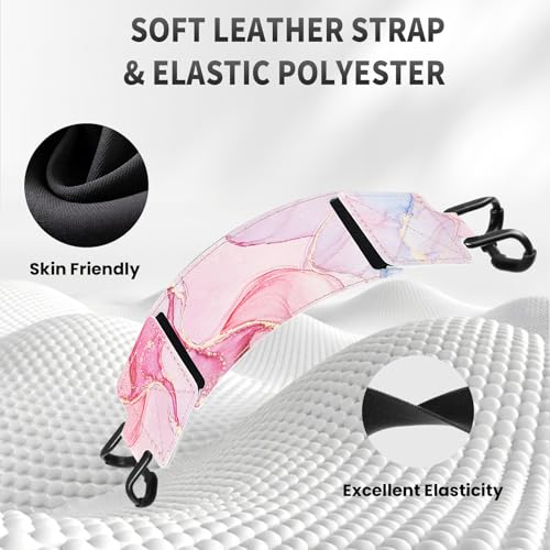MoKo 2 Pack Hand Strap for 6-8" Kindle eReaders Tablets, Pink+Marble Pink - color: Pink+Marble Pink