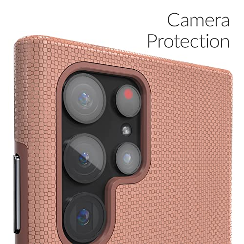 Crave Galaxy S22 Ultra Case, Shockproof Protection Dual Layer Case for Samsung Galaxy S22 Ultra 5G (6.8 inch) - Blush - color: Blush, size: Galaxy S22 Ultra