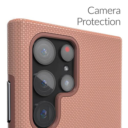 Crave Galaxy S22 Ultra Case, Shockproof Protection Dual Layer Case for Samsung Galaxy S22 Ultra 5G (6.8 inch) - Blush - color: Blush, size: Galaxy S22 Ultra