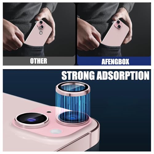 2 Pack Camera Lens Protector for iPhone 14/14 Plus/iPhone 15/iPhone 15 Plus,9H Tempered Glass Scratch Resistant Metal Ring Camera Cover Accessories,Gold - color: Gold