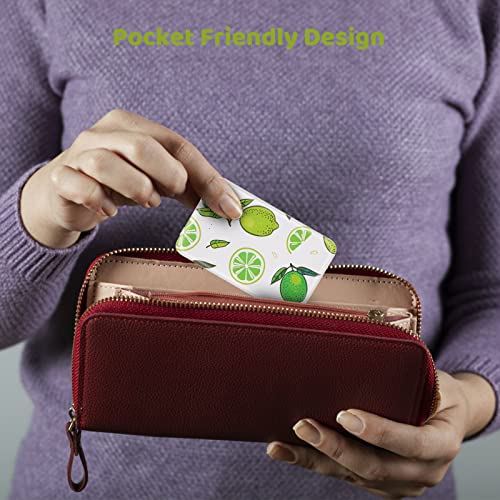 Sethruki Portable Charger 5000mAh Cute Ultra Slim USB C Power Bank for Girls Mini Fast Charging Small Battery Pack with Built in Cables for iPhone iPad Samsung Pixel Android Phones,Lemon - color: green