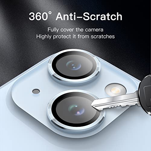 JETech Camera Lens Protector for iPhone 14/14 Plus, Blue, 1 Set - color: Blue