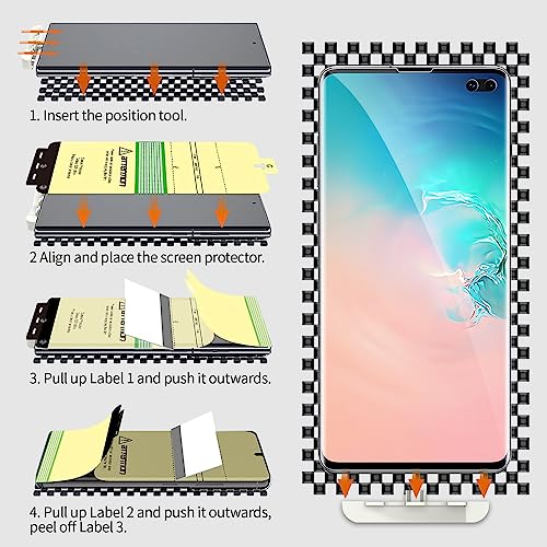 3 Pack TPU Screen Protector for Samsung Galaxy S10 Plus [Not Glass] - size: Galaxy S10 Plus