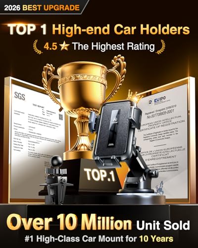 VANMASS 2026 Car Phone Holder【Military-Grade Strongest 90+LBS Suction】