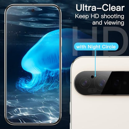 JETech Screen Protector for Google Pixel 9 Pro XL, 2+2 Pack - size: Pixel 9 Pro XL