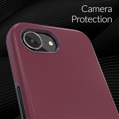 Crave for iPhone 17e Case and iPhone 16e Case, Shockproof Protection Dual Layer Case for iPhone 17e, iPhone 16e (6.1 inch) - Berry - color: Berry