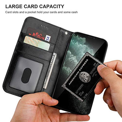 Bocasal Detachable Wallet Case Card Holder for iPhone 11 Pro Max Black - color: Black