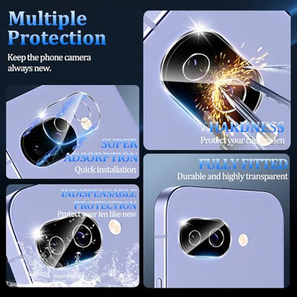 3 Pack Tempered Glass Camera Lens Protector for Google Pixel 10a - size: Google Pixel 9a