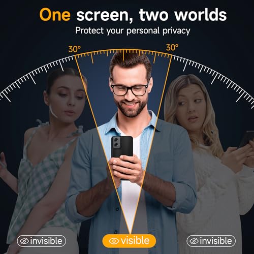 2 Pack Privacy Screen Protector for Motorola Moto G Stylus 5G 2024 - size: Moto G Stylus 5G 2024