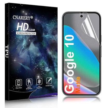 2 Pack for Google Pixel 10 Anti-Glare Matte TPU Screen Protector, Smooth and Responsive Touch Screen Protector Film for Gamming, [Support Fingerprint Unlock] [Self-Healing] [Not Glass] - size: pixel 10 privacy screen protector