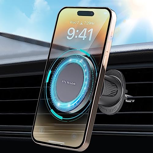 Magnetic Phone Holder for Car - Metal Hook, Compatible with iPhone, Easy Installation, Secure Hold, 360 Rotation, 20-Day Satisfaction Guarantee - color: Metal Hook