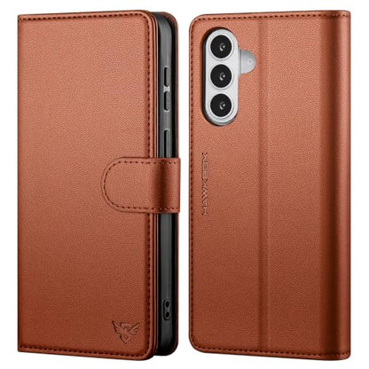 Compatible with Samsung Galaxy S26 Case Wallet with Card Holder [4 Card Slot] Women Men,RFID Blocking PU Leather Phone Case Flip Protector Cover Credit Card Slot Kickstand,Light Brown - color: Light Brown, size: Samsung Galaxy S26 - 6.3"