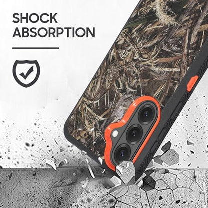 Compatible for Samsung S26 Rugged Case with Belt Clip Holster & Built-in Screen Protector, Heavy-Duty Full-Body Shockproof Cover, Military-Grade Protective Phone Case (Camo) - color: Camo