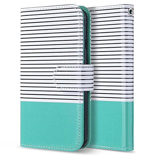 ULAK for iPhone SE 3(2022)/SE(2020)/8/7 Wallet Case Card Holder, Minimal | Premium PU Leather Flip Case with Kickstand Card Slots [RFID Blocking] Wrist Strap, Durable Shockproof Cover 4.7 Inch - color: Minimal