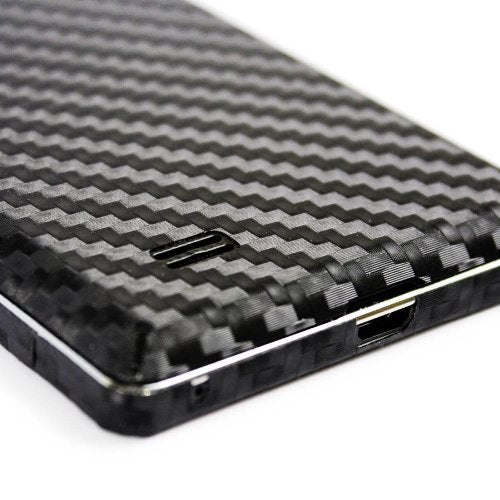 Armorsuit MilitaryShield Black Carbon Fiber Skin Wrap Film + HD Clear Screen Protector for LG Optimus 4X HD - Anti-Bubble Film