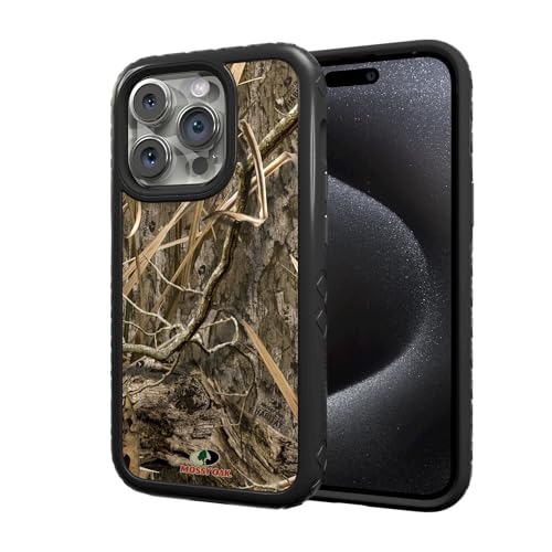 Mossy Oak | Shadow Grass | Dual-Layer Case in Onyx Black Designed for iPhone 13 Pro Shock & Drop Proof - Durable | As Seen on Shark Tank - color: Shadow Grass | Onyx Black, size: Apple iPhone 13 Pro