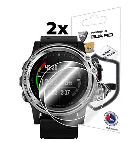 IPG for Garmin Descent Mk1 Hydrogel Screen Protector (2 Units) Invisible HD Clear Film Anti Scratch Guard-Smooth/Self-Healing/Bubble for Mk1