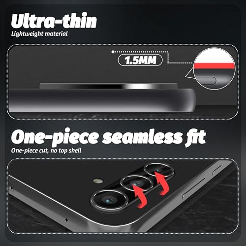 Orzero (4 Pack) Camera Lens Protector Compatible for Samsung Galaxy A54 5G, Protector de Cámera Tempered Glass 9 Hardness HD Anti-Scratch Bubble-Free - size: Samsung Galaxy A54 5G