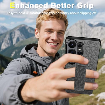 Fingic for Samsung Galaxy S26 Ultra Case with Belt Clip Holster Kickstand | Slim Combo Shell with Swivel Holster Rugged Shockproof Antiscratch Full Body Protective for Galaxy S26 Ultra 6.9" 2026,Black