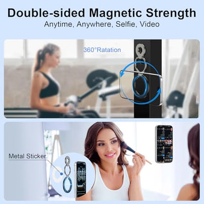 Magnetic Phone Ring Holder for Samsung Galaxy S26 S25 Ultra S25 S24 FE S24 - color: black