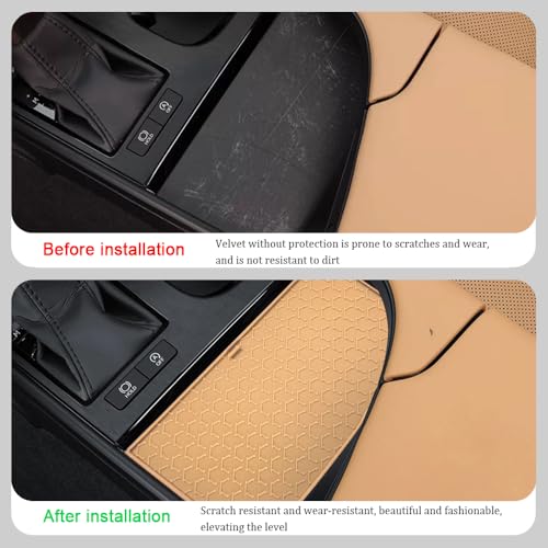 Center Console Mat Wireless Charging Mat Compatible with Lexus ES ES250 ES300h 2022 2023 2024 Car Non Slip Wireless Charger Silicone Cover Pad (Brown) - color: Brown