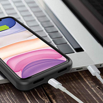 Alpatronix Battery Case for iPhone 14 Pro and iPhone 14 (6.1 inch), Strong Slim Portable Protective Extended Charging Cover with Wireless Charging, Apple Pay, CarPlay (BX14Pro) – Black - size: 6.1 inch