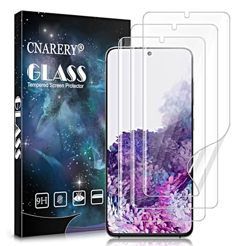 3 Pack Screen Protector for Samsung Galaxy S20 Plus [Not Glass], Support Fingerprint Unlock Flexible TPU Film, Touch Sensitive, Anti-Scratch, Full Coverage