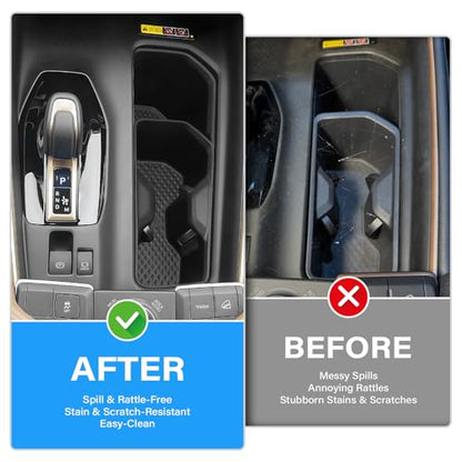 2Pcs Cup Holder Inserts for Toyota Grand Highlander Accessories 2024-2026 - color: 2Pcs Cup Holder