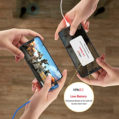 90 Degree iPhone Charger [MFi Certified] USB A Lightning Cable 6FT, 2 Pack - color: Blue, size: 6FT, style: USB-A