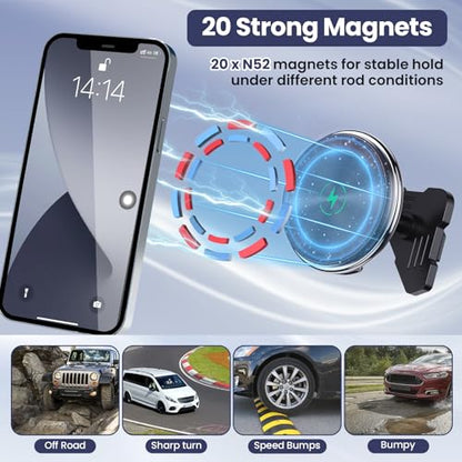 Wireless Charging Vent Magnetic Vent Phone Mount for 2015-2020 Ford F-150 - size: Magnetic Charge