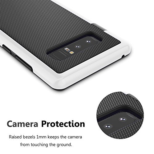 Jeylly Galaxy Note 8 Case, Note 8 Cover, [3 Color] Slim Hybrid Impact Rugged Soft TPU & Hard PC Bumper Shockproof Protective Anti-Slip Case Cover Shell for Samsung Galaxy Note 8 SM-N950 - Black | [3 Color] Slim Hybrid Impact Rugged Soft TPU & Hard PC Bump