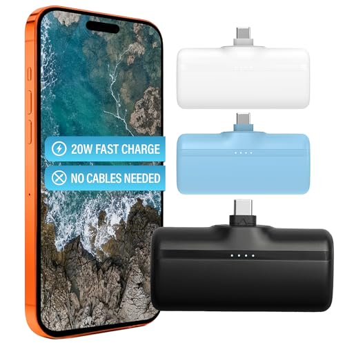 Nimble Bump 5K 20W Portable Fast Charger, Mini 5000mAh Power Bank, Black - color: Black