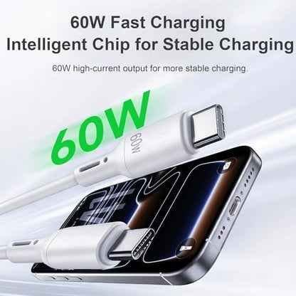 USB C Charger 45W GaN Fast Charging Portable Block for iPhone, 2 Pack - color: White