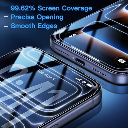 Uyiton Compatible with iPhone 17 Pro Screen Protector (Anti-Blue Light) - size: iPhone 17 Pro - 6.3 inch