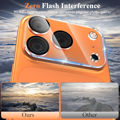 4 Pack Camera Lens Screen Protector Compatible with iPhone 17 Pro - size: 17 Pro