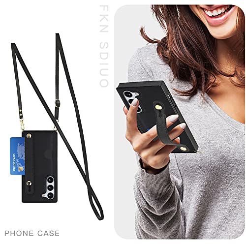 CCSmall for Samsung Galaxy S23 Crossbody Case w Card Holder KB Purple - color: Purple, size: Galaxy S23