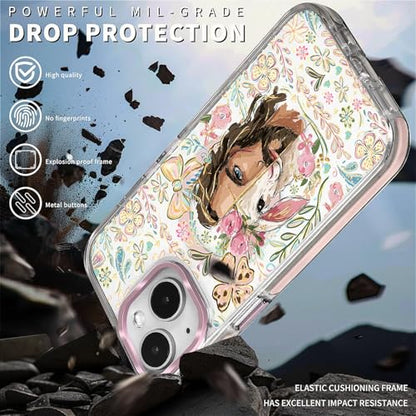 VisEnt Clear Case for iPhone 14, Magnetic Phone Case, Transparent Slim Cover, Military Grade Protection, Shockproof, Anti-Yellowing, Scratch Resistant, Christian Jesus Lamb - color: Christian Jesus Lamb, size: Iphone 14