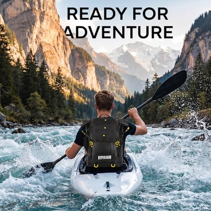 30L Waterproof Dry Bag Backpack, Dry bags waterproof for Men Women, Outdoor Lovers for Kayaking, Boating, Hiking, Camping, Rafting, Fishing & Travel Adventures - color: Black